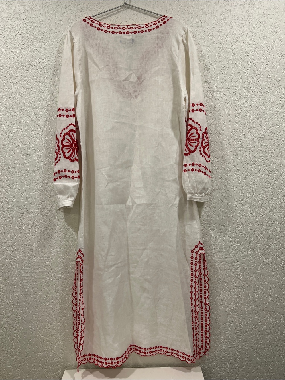 J. Crew Bungalow embroidered dress in linen size Small - Picture 7 of 11